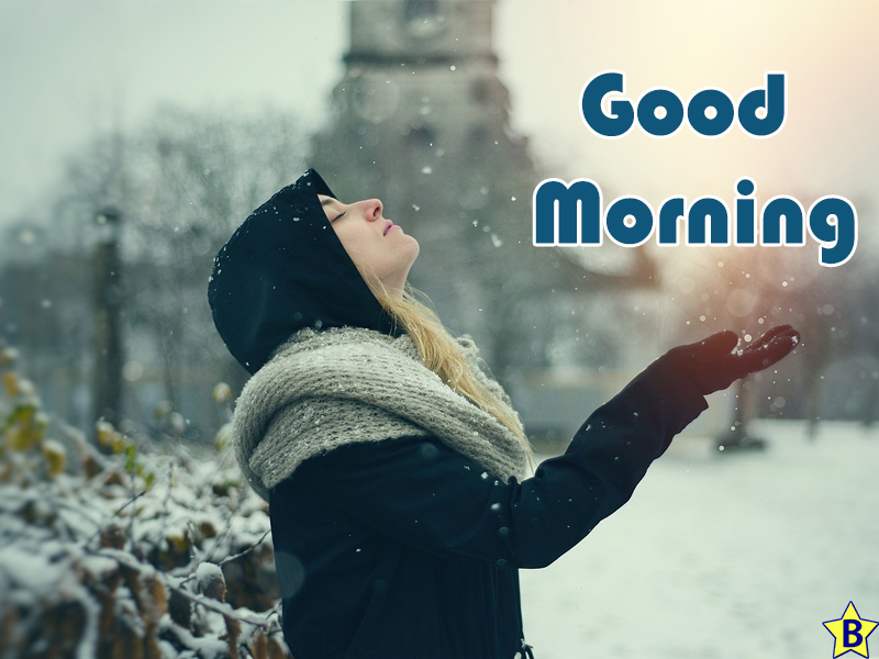 girl good morning winter nature images